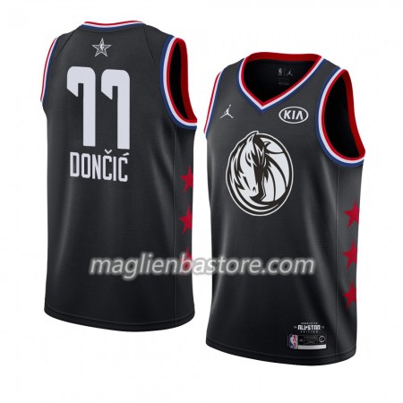 Maglia Dallas Mavericks Luka Doncic 77 2019 All-Star Jordan Brand Nero Swingman - Uomo